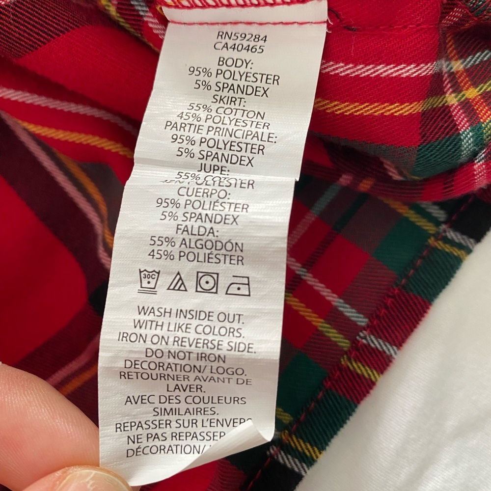 3T girls dress long sleeve The Children’s Place holiday winter classic tartan - Picture 8 of 14